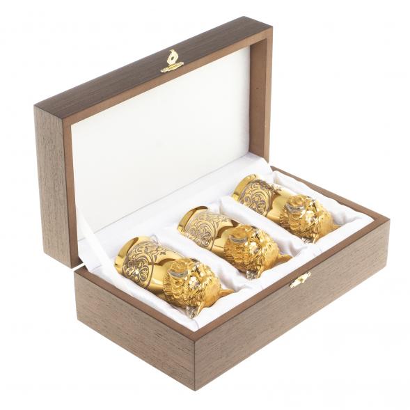 Стопки перевертыши &amp;quot;Рысь&amp;quot; 70 мл 3 шт Златоуст 123634