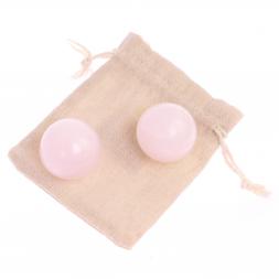 Шары для массажа 3,8 см из розового оникса