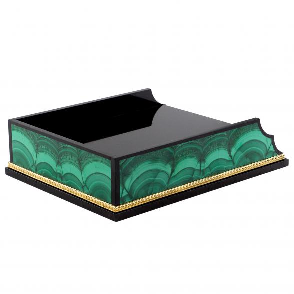 Лоток для бумаги А4 из малахита 120906