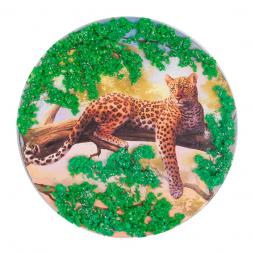 Магнит с рисунком &amp;quot;Гепард на ветке&amp;quot; змеевик