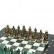 Шахматы &amp;quot;Рыцари&amp;quot; фигуры бронза / патина 28х28 см из змеевика и мрамора 128218