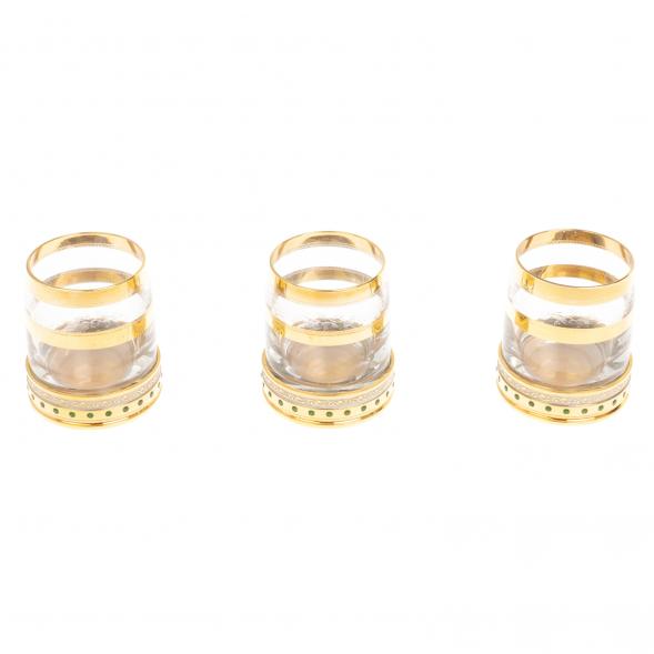 Подарочный набор из трех стопок &amp;quot;Фианит&amp;quot; 80 мл Златоуст 126807