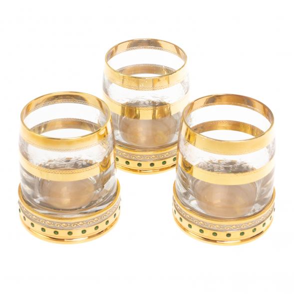 Подарочный набор из трех стопок &amp;quot;Фианит&amp;quot; 80 мл Златоуст 126807