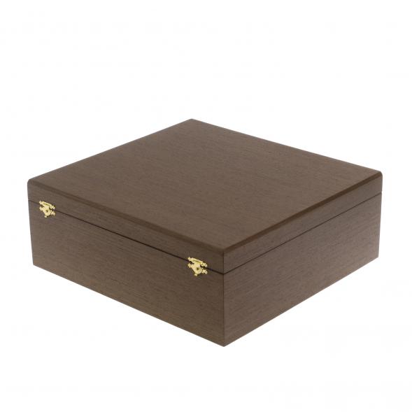 Чайный набор &amp;quot;Кубачинские узоры&amp;quot; с зеленой эмалью Златоуст 127676