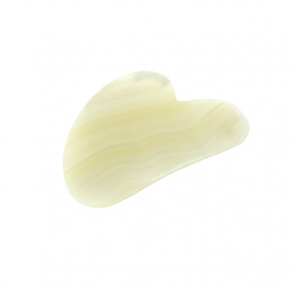 Скребок гуаша для лица из оникса 8х0,5х6 см 128828