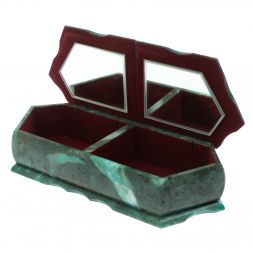 Шкатулка "Хозяйка медной горы и зимний пейзаж" 29,5х12х8 см