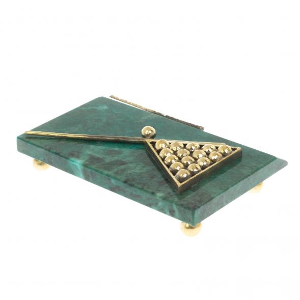 Сувенир &amp;quot;Подарок лучшему бильярдисту&amp;quot; бронза змеевик 117943