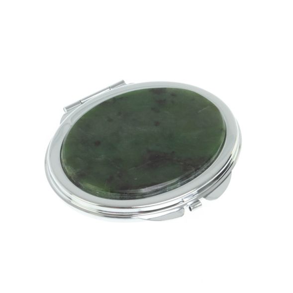 Зеркальце овальное из нефрита цвет серебро 128059