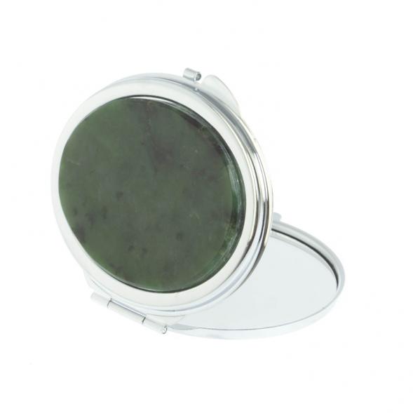 Зеркальце овальное из нефрита цвет серебро 128059