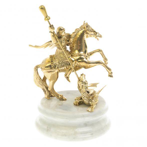 Статуэтка &amp;quot;Георгий Победоносец&amp;quot; камень мрамор 129556