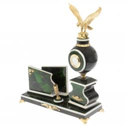 Набор с визитницей "Орел" змеевик