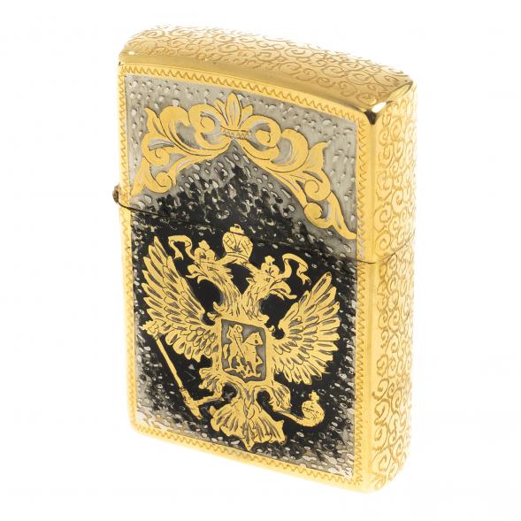Зажигалка Zippo с гравировкой &amp;quot;Герб РФ&amp;quot; Златоуст 122934