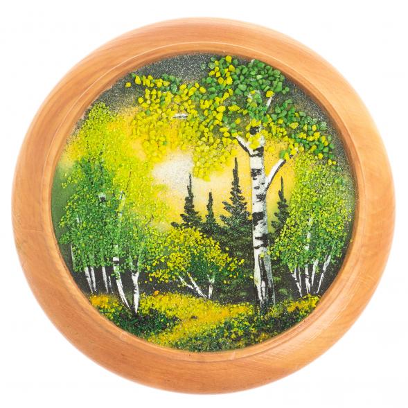 Тарелка &amp;quot;Летняя ночь&amp;quot; 20 см каменная крошка 123544