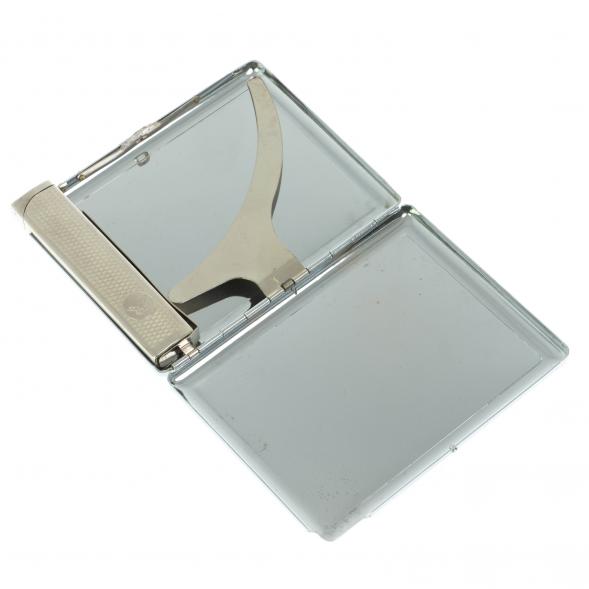 Портсигар 10 сигарет с зажигалкой камень нефрит 128682