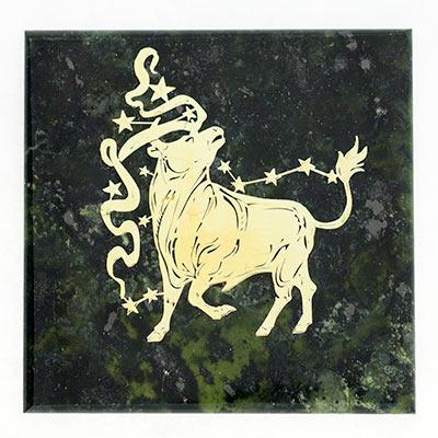 Магнит знак зодиака &amp;quot;Телец&amp;quot; змеевик 116026