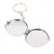 Складное зеркало брелок из оникса круглое 126586