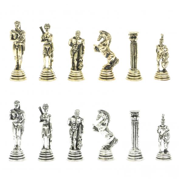 Шахматы &amp;quot;Греко-Римская война&amp;quot; 32х32 см из змеевика и мрамора 128222