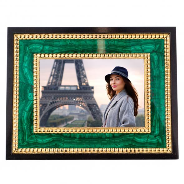 Рамка для фото из малахита 15х10 см 120272