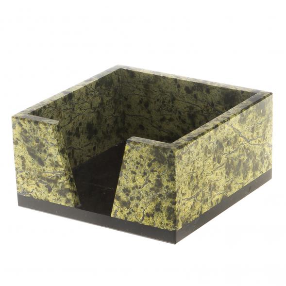 Письменный набор &amp;quot;Герб&amp;quot; с лотком для бумаг А4 и бюваром камень змеевик 124559