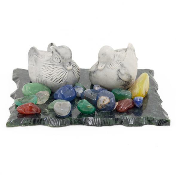 Сувенир из мрамолита &amp;quot;Уточки&amp;quot; 116316