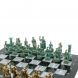 Шахматы &amp;quot;Древний Рим&amp;quot; фигуры бронза / патина 44х44 см серый мрамор 128387