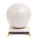 Шар на подставке из белого мрамора 11 см 125021
