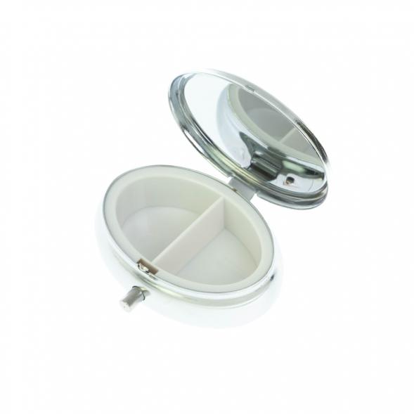 Таблетница овальная на 2 отделения камень нефрит 5,5х4,5х2 см 128685