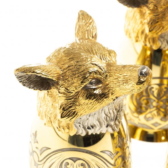 Стопки перевертыши &amp;quot;Лиса&amp;quot; 70 мл 3 шт Златоуст 123643