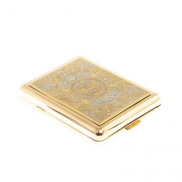 Портсигар с гравюрой &amp;quot;Герб Российской Федерации&amp;quot; Златоуст 124250