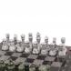 Шахматы с гравировкой &amp;quot;Турнирные&amp;quot; доска 36х36 см серый мрамор змеевик 126662