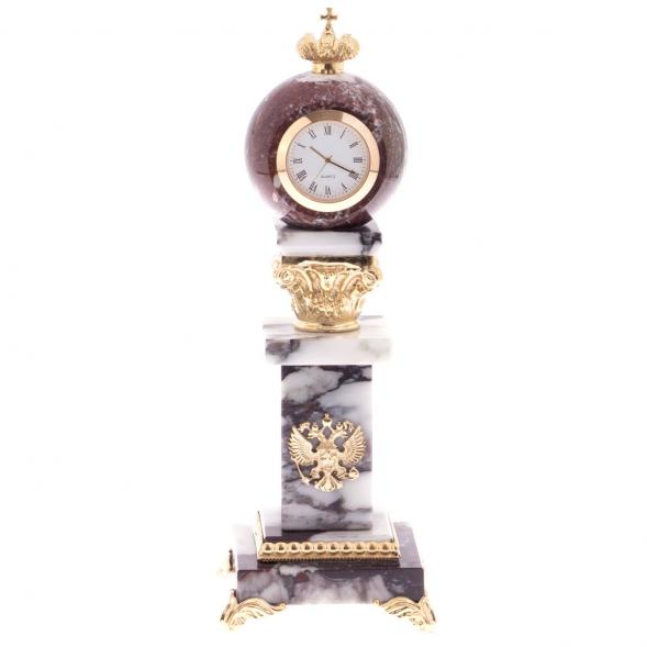 Часы из мрамора и бронзы &amp;quot;Державные&amp;quot; 121921