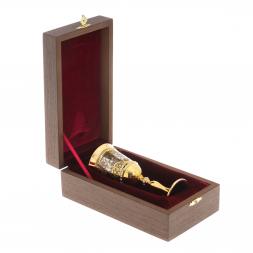 Фужер для вина "Лилия" с фианитами 70 мл Златоуст