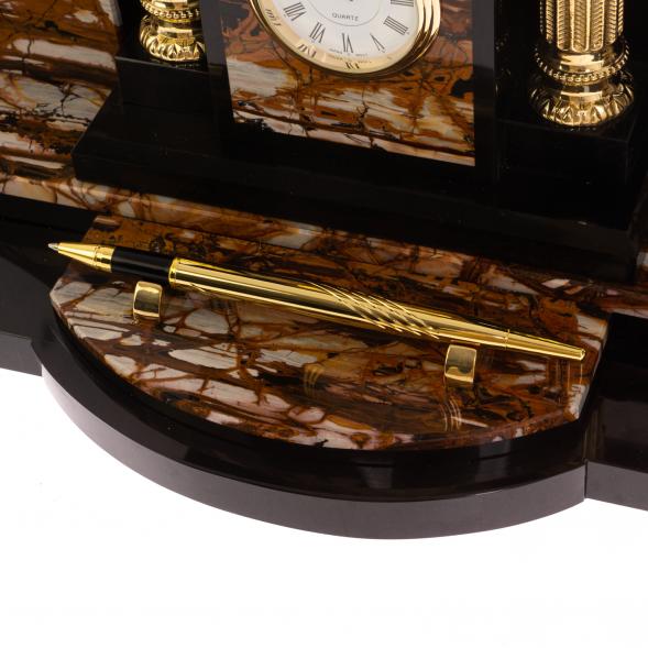 Настольный набор руководителя &amp;quot;Парящий орел&amp;quot; камень яшма 113217