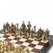 Шахматы &amp;quot;Железнодорожники&amp;quot; из мрамора и лемезита 40х40 см, фигуры бронза 127599