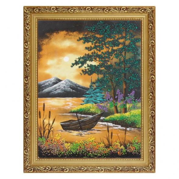 Картина &amp;quot;Летняя ночь&amp;quot; багет 36х46 см, каменная крошка 111284