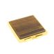Зеркало квадратное карманное из тигрового глаза цвет золото 127367