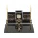 Настольный набор &amp;quot;Офисный&amp;quot; с часами из камня конгломерат 127523