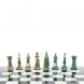 Шахматы &amp;quot;Средневековые рыцари&amp;quot; фигуры бронза / патина 44х44 см мрамор 128390