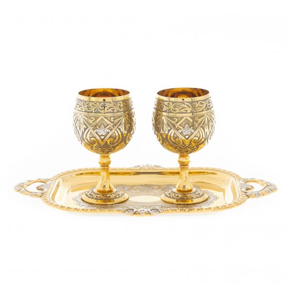 Набор рюмки на подносе &amp;quot;Коньячные&amp;quot; 50 мл Златоуст 122318