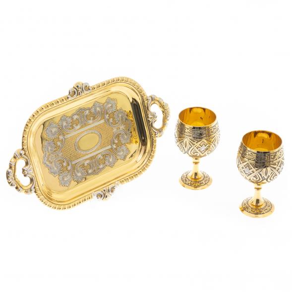 Набор рюмки на подносе &amp;quot;Коньячные&amp;quot; 50 мл Златоуст 122318