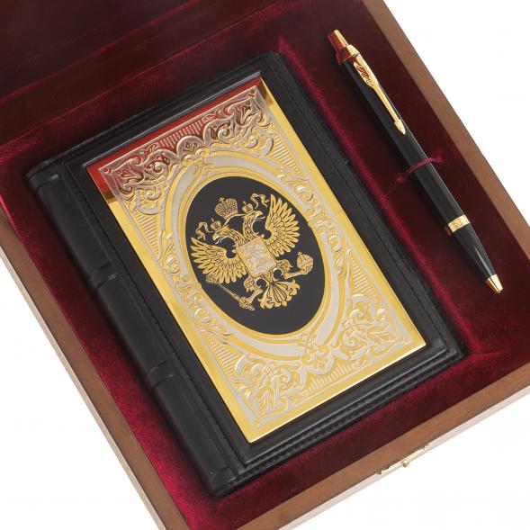 Подарочный набор &amp;quot;Держава&amp;quot; ежедневник А6 и ручка Parker 122393