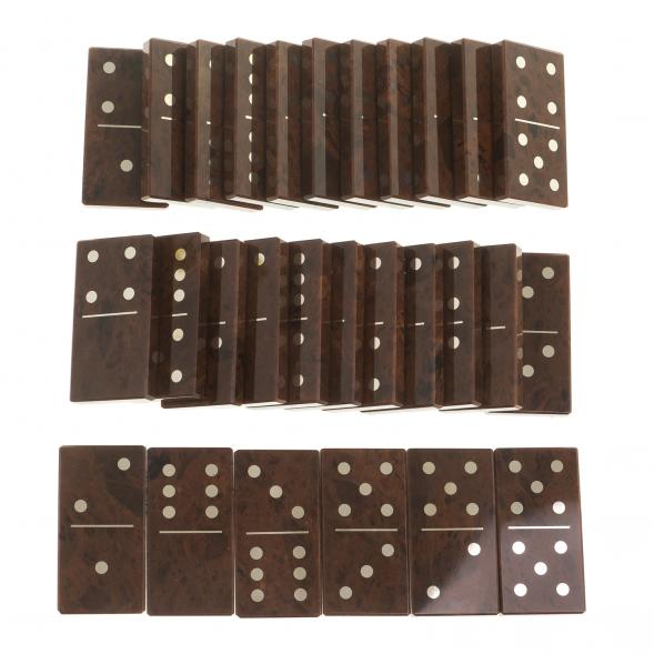 Домино из камня обсидиан 121949