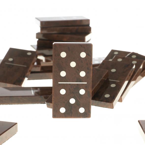 Домино из камня обсидиан 121949