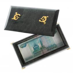 Шкатулка &quot;Дуэт&quot; из камня змеевик 19x10x7 см