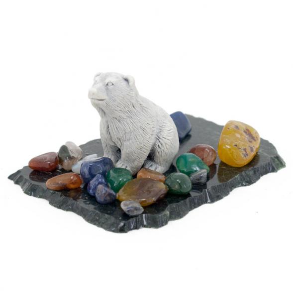 Сувенир из мрамолита &amp;quot;Медвежонок сидит&amp;quot; 116322