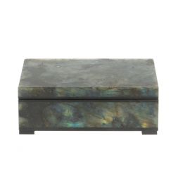 Шкатулка из лабрадорита 12х7,5х4,5 см