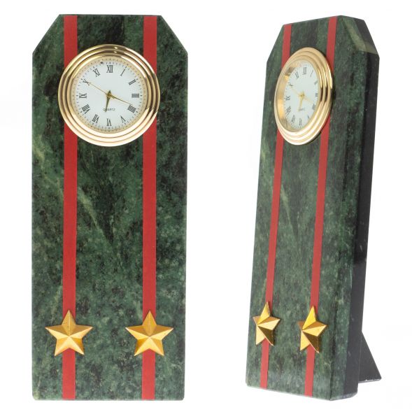 Часы погон &amp;quot;Подполковник ВС&amp;quot; шабровский змеевик 129057