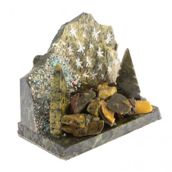 Сувенир &amp;quot;Зимняя сказка&amp;quot; змеевик 113778