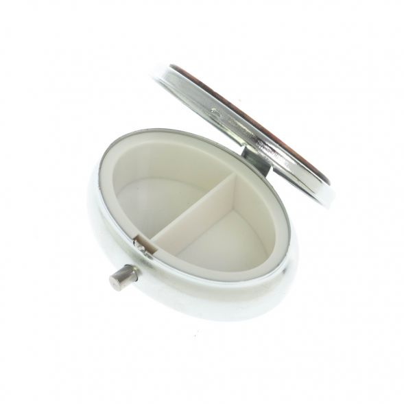 Таблетница овальная на 2 отделения камень родонит 5,5х4,5х2 см 128984