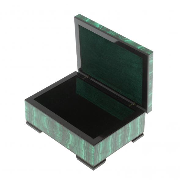 Шкатулка из малахита 15х11х6,3 см 126971